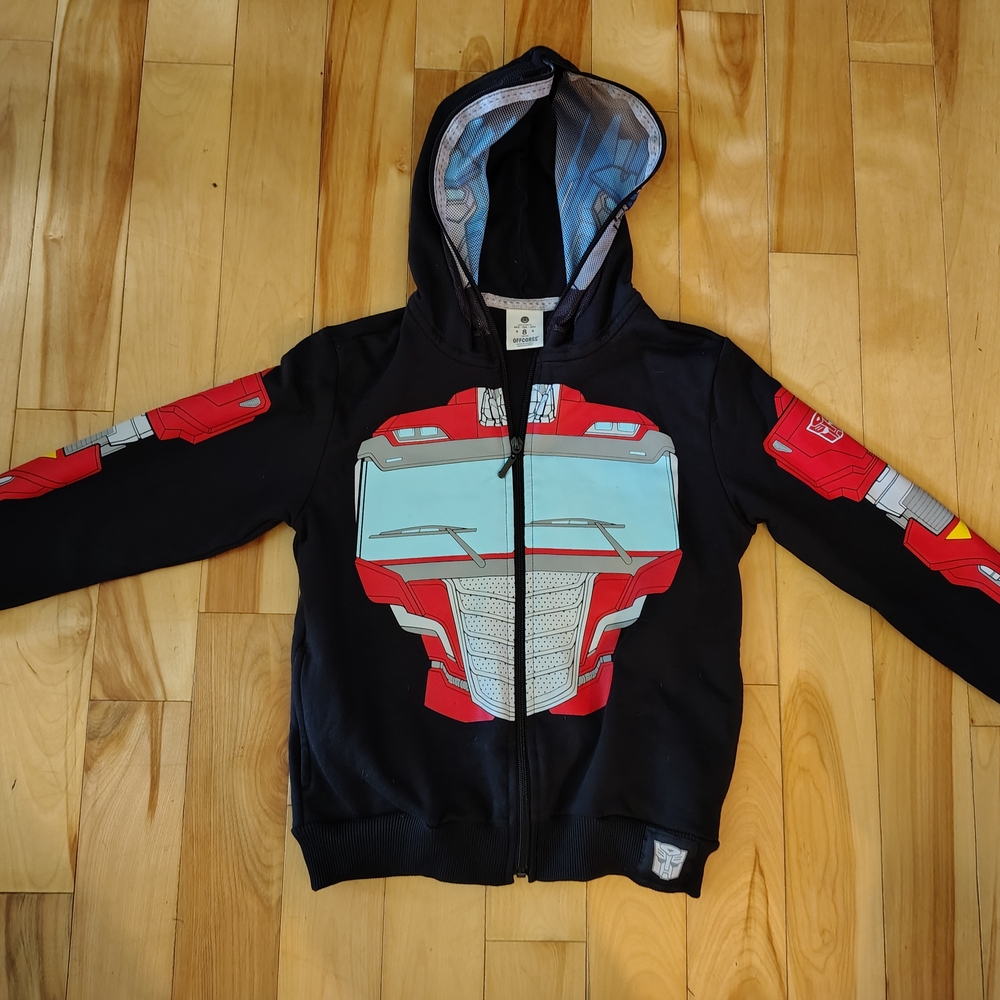 Offcorss Black Hoodie with Gray Lining